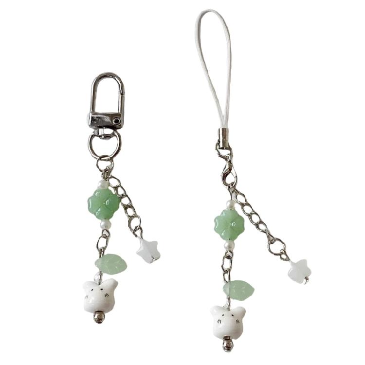 Stylish Handmade Beaded Rabbits Designs Fashionable Multipurpose Phone and Bag Decoration Accessory Daily Casual Use