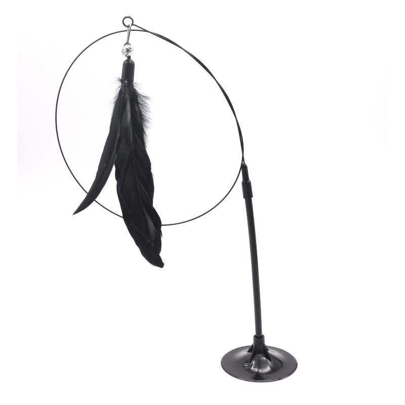 Pet Cat Boredom Toys, Suction Cups, Cat Toys, Long Rods, Self-entertaining Cat Toys, Bell Feather Cat Toys