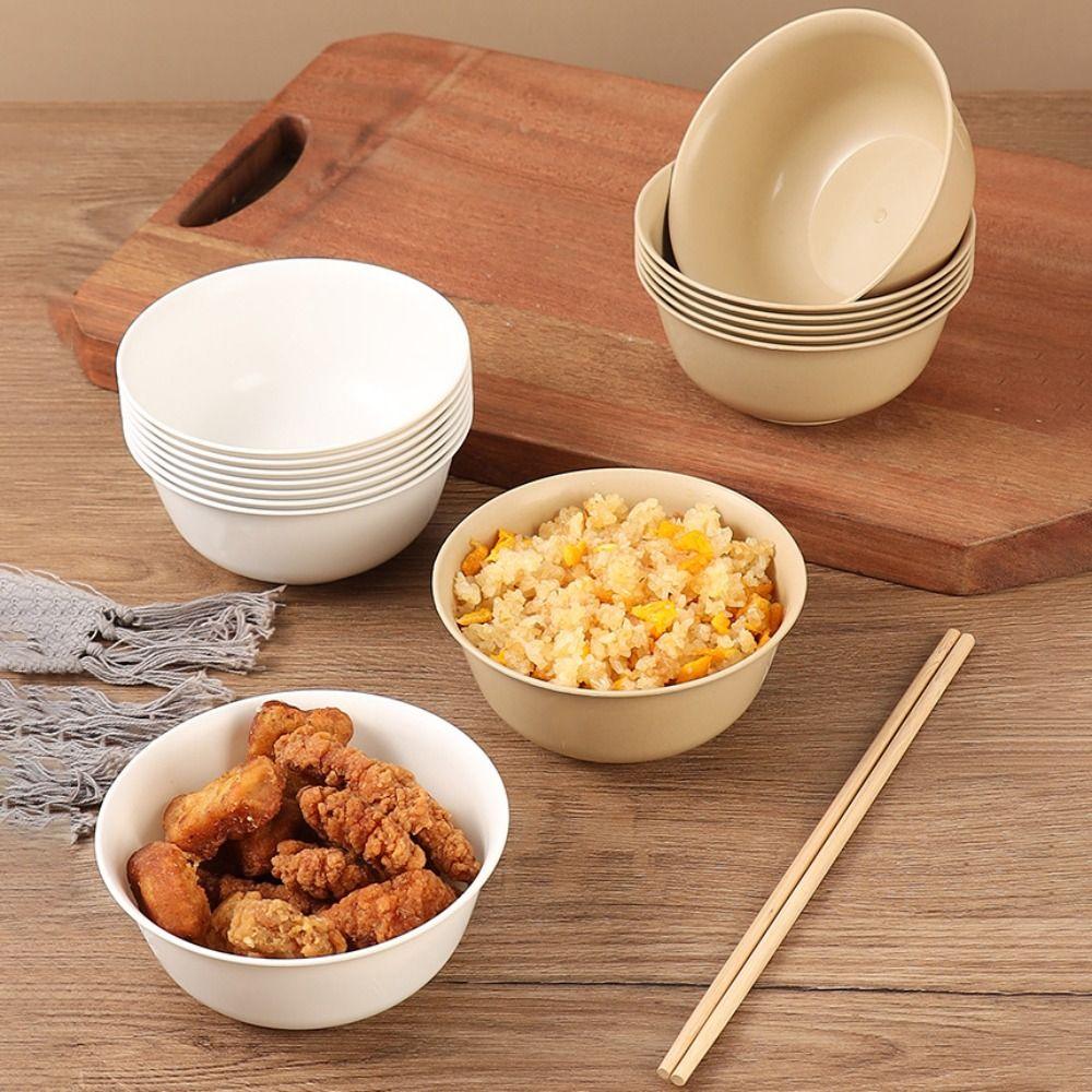 20PCS Heat-Resistant Party Bowl Rice Husks Fruits Bowl Fried Chicken Bowl  Fast-food Restaurant