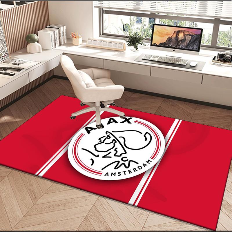 1PC rug Ajax Amsterdam Crest Carpet, Chair Rug,Area Rug for Office Bedroom living rooms bedroom, Doormat decor Christmas fan gifts