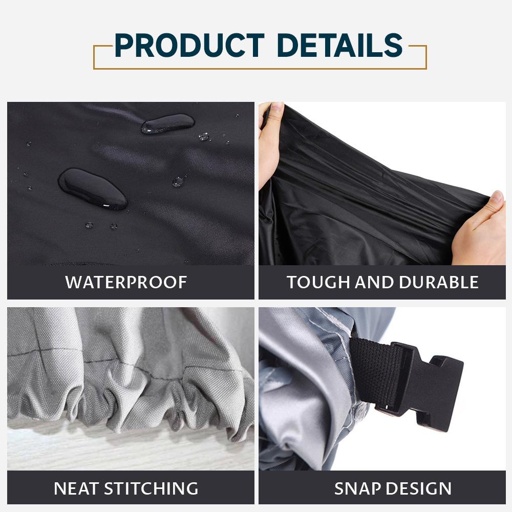 210D Yacht Boat Cover 11-19FT Barco Boat Cover Anti-UV Waterproof Heavy Duty  Marine Trailerable Canvas Boat Accessories