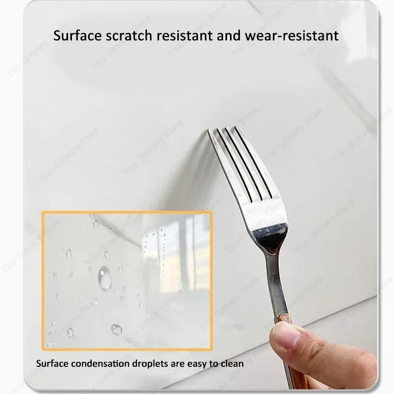 30×30cmThickened Self-adhesive Decor Wall Sticker Marble Tile Floor Sticker PVC Waterproof Toilet Kitchen Home Floor Stickers