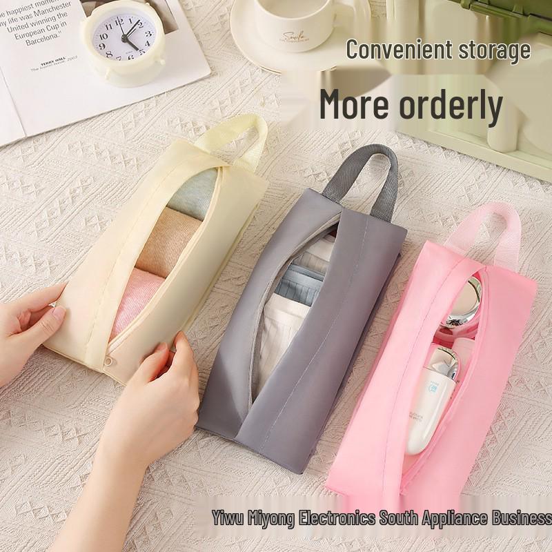 

Waterproof Travel Underwear & Cosmetics Organizer Bag Pencil Case розовый
