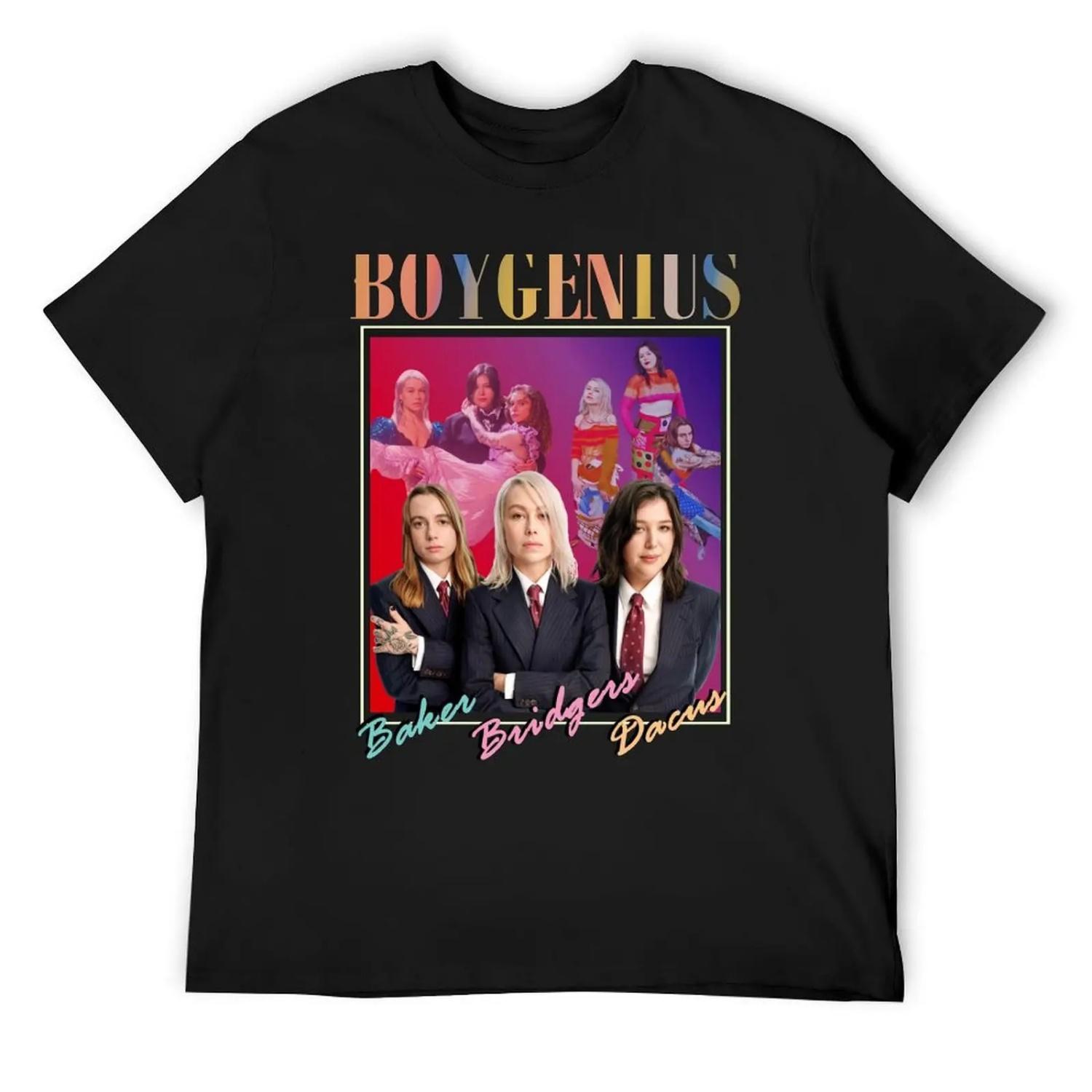 BOYGENIUS 90s Design Merch The Record Band Label T-Shirt summer clothes vintage t shirts vintage clothes shirts men graphic S