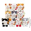 Plush Fabric Plush Cat Pendant Bell Collar Bag Accessories Cat Plush Keychain  Backpack Decoration