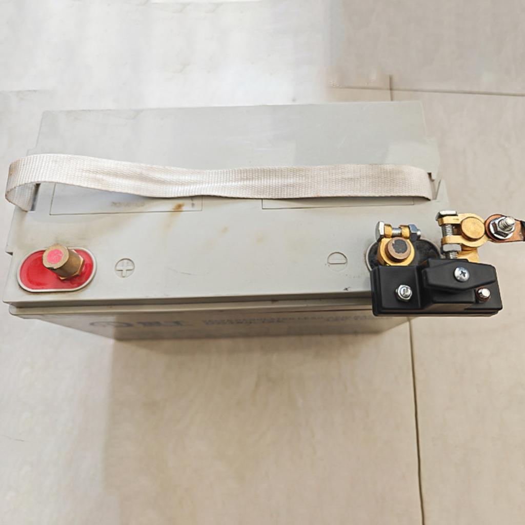 Battery Disconnect Switch for Car Truck Boat Battery Power-off Isolator Cut Off Switch 12V 24V Universal Terminal Anti-Leakage Protection