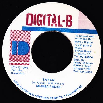 7inch Record SHABBA RANKS - Satan NONE Digital-B 1995 Jamaica Reggae, Ska & Dub Used