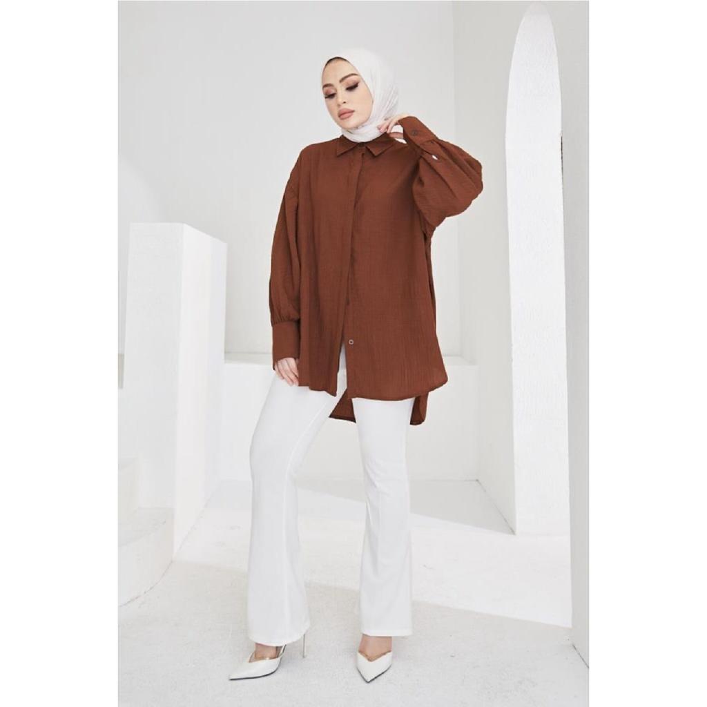 206 Spanish Leg Fabric Trousers