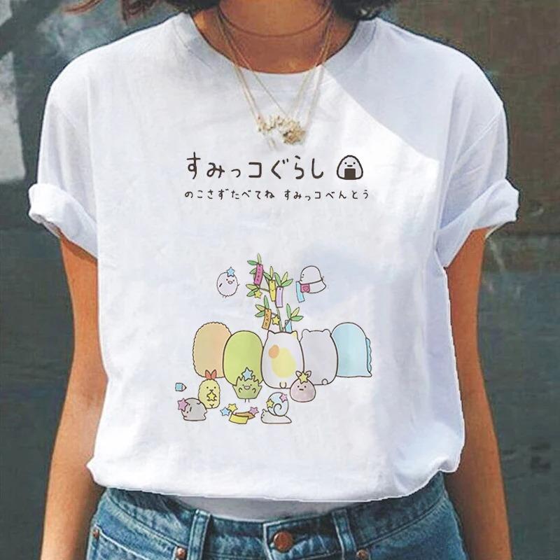 Cartoon Cute Japanesestyle Fashion Women TShirts Harajuku Kawaii Clothes Short Sleeve Summer Tees Casual FeUnisex Tops ONeck
