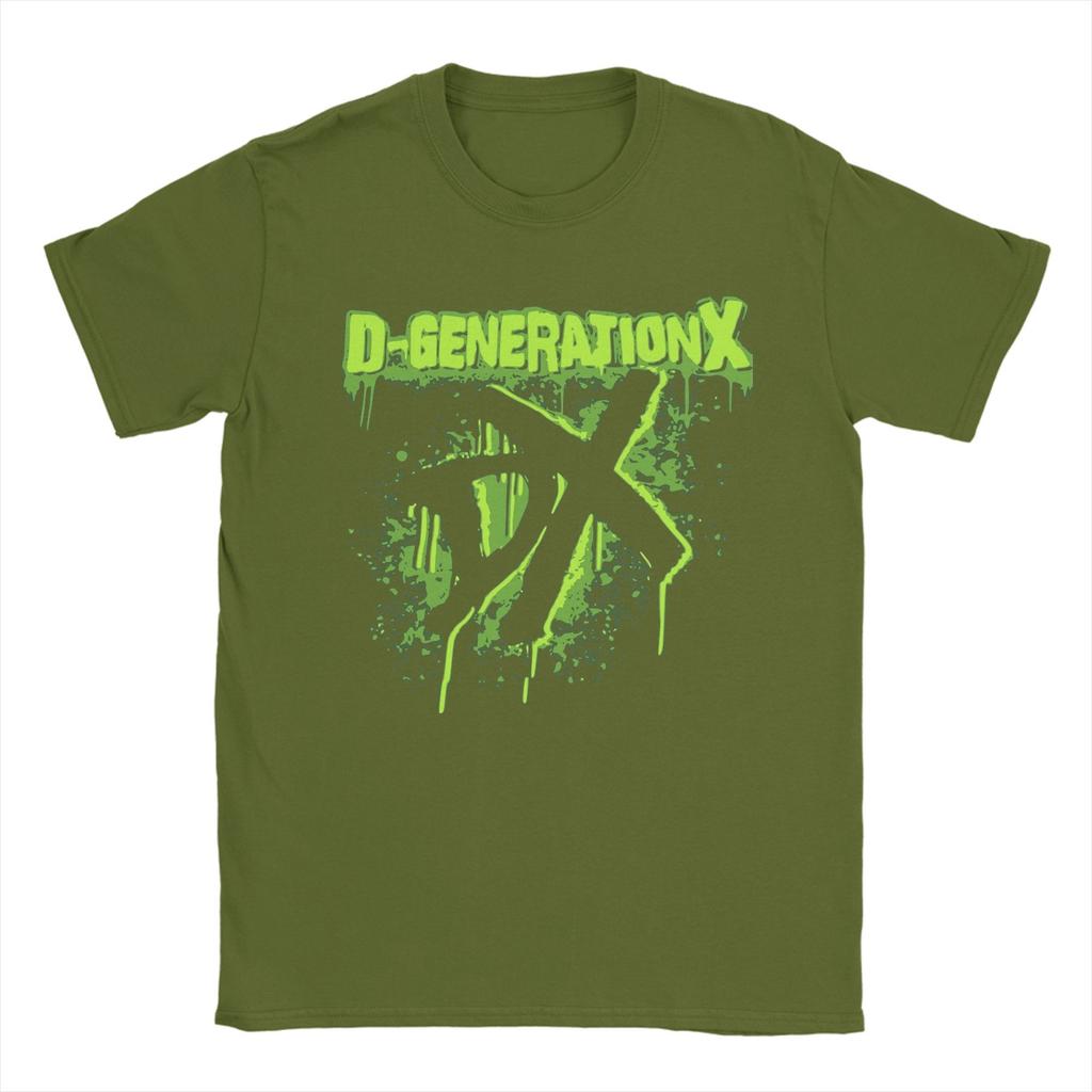 D-Generation-X Wrestling Men T Shirt Wrestler Boxer Casual Tee Shirt Short Sleeve O Neck T-Shirts Cotton Original Merch