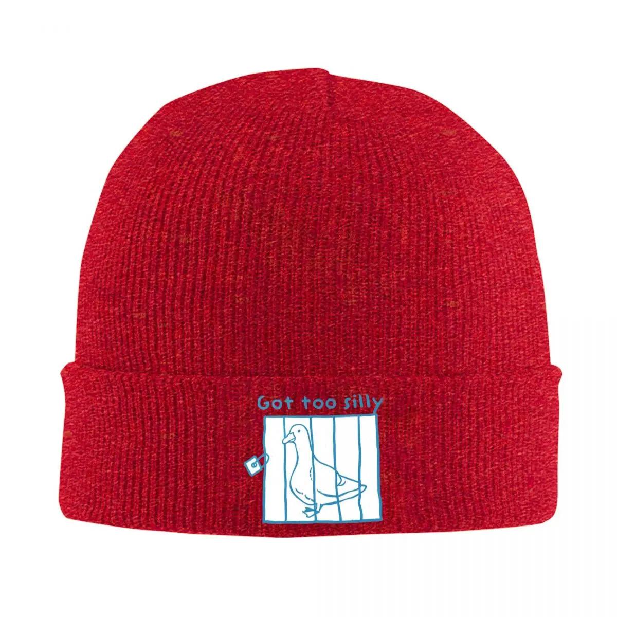 

Got Too Silly Goose Funny Warm Knitted Cap Winter Knit Bonnet Hat Skullies Beanies Hip Hop Caps for Unisex One Size