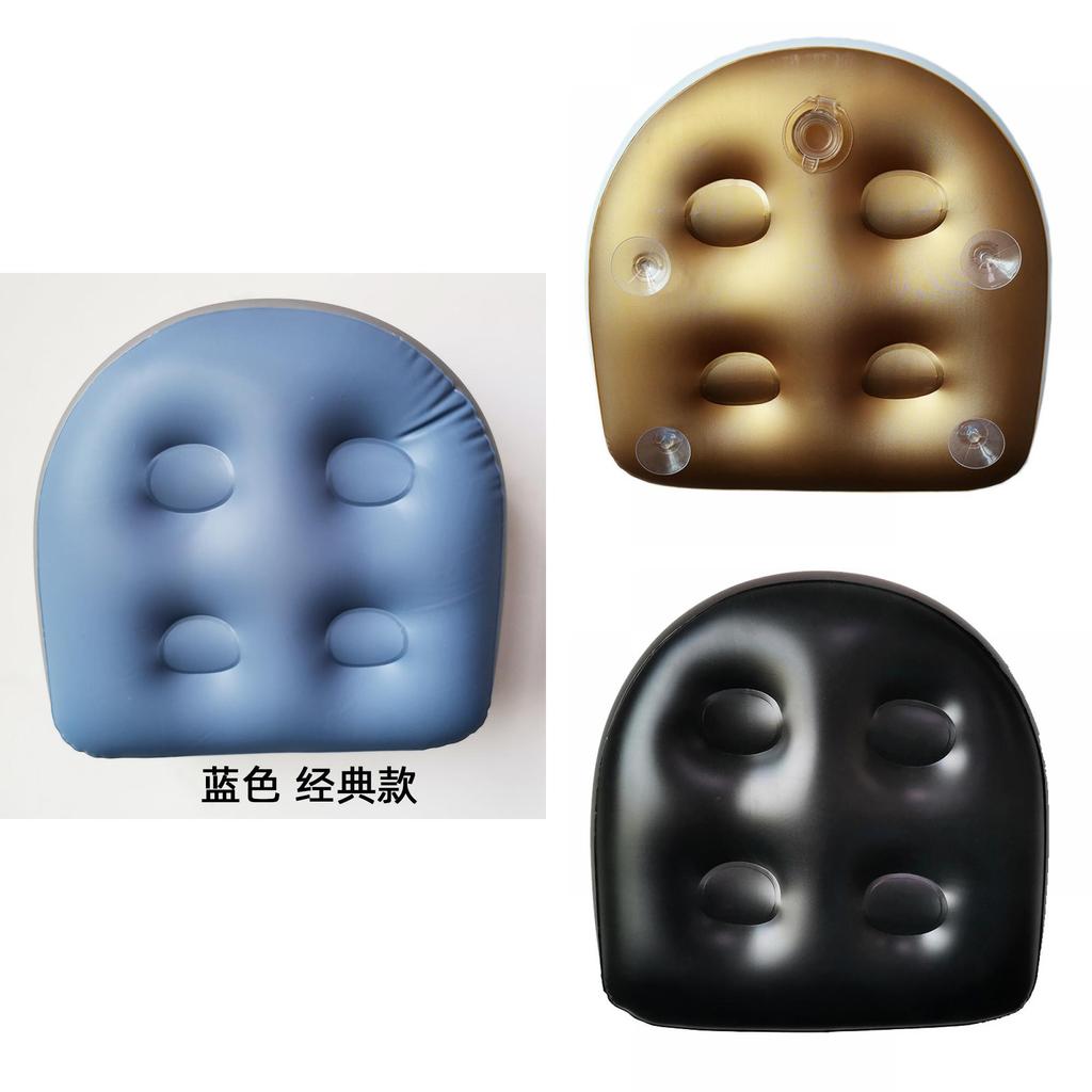 Premium Pvc Adult Spa Inflatable Seat Cushion With Backrest And Suction Cup