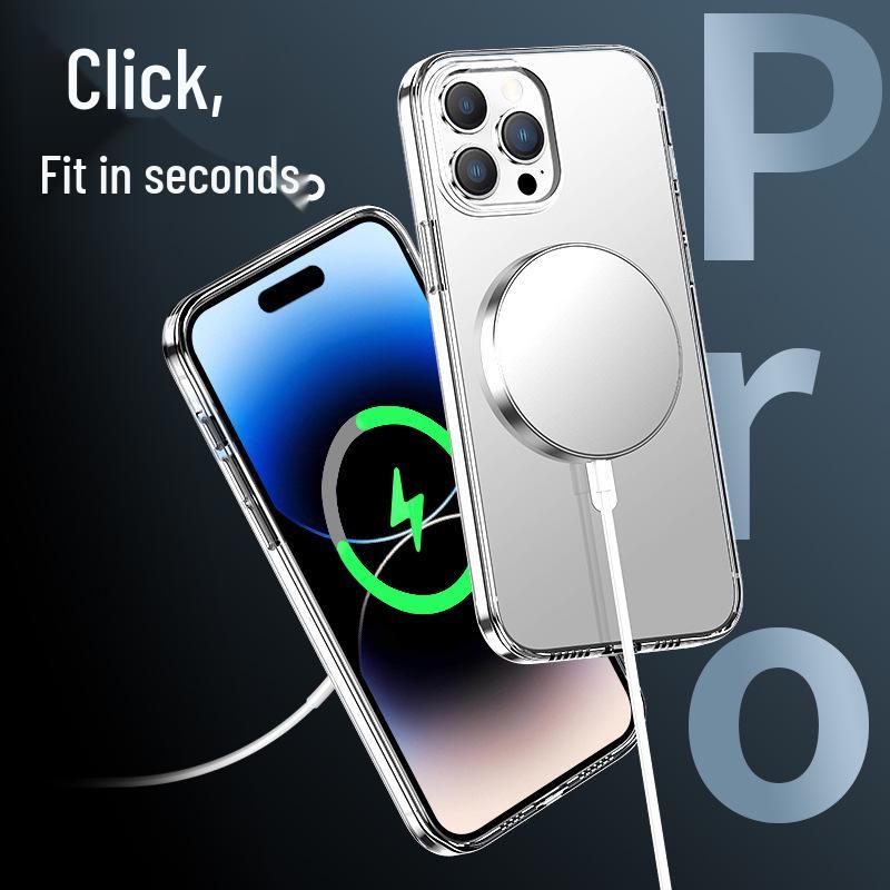 Wlons Magnetische Transparente Hülle für iPhone 17 Pro Max - 4er-Pack Kompatibel mit 17AIR