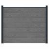 WPC and Aluminum Fence Panel Gray