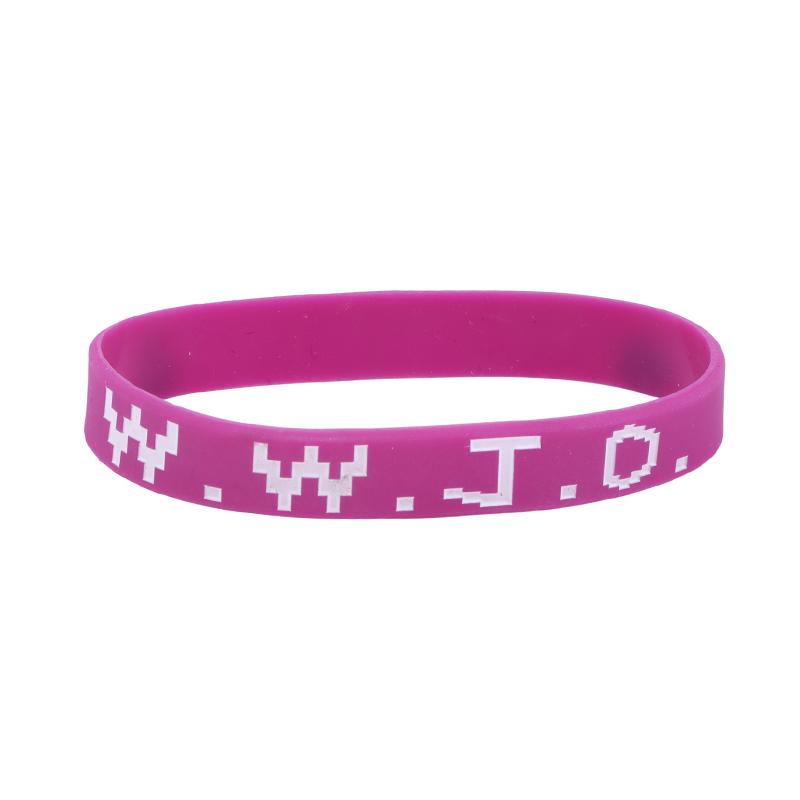 

1Pcs Wwjd Rubber Bracelets Colorful What Would Jesus Do Silicone Wristbands For Men Women Party Favors Christian Jesus Wwjd