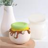 Silicone Jar Molds with Lids for DIY Storage Box, Candy Container Decors Crafts