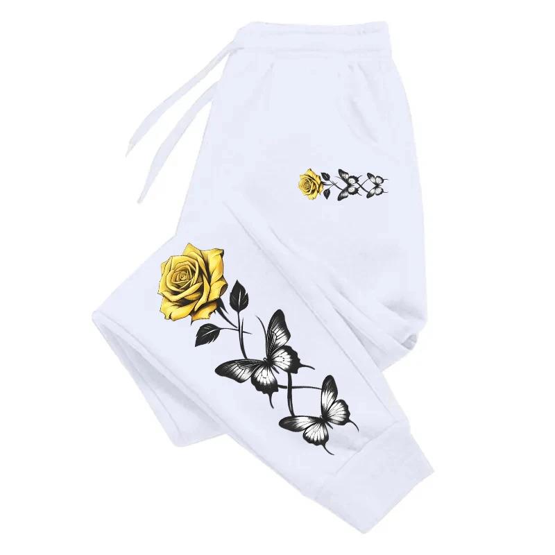Woman Fashion Sweatpants Soft Drawstring Long Trousers Ladies Daily Casual Sports Jogging Pants Home Outdoor Joggers