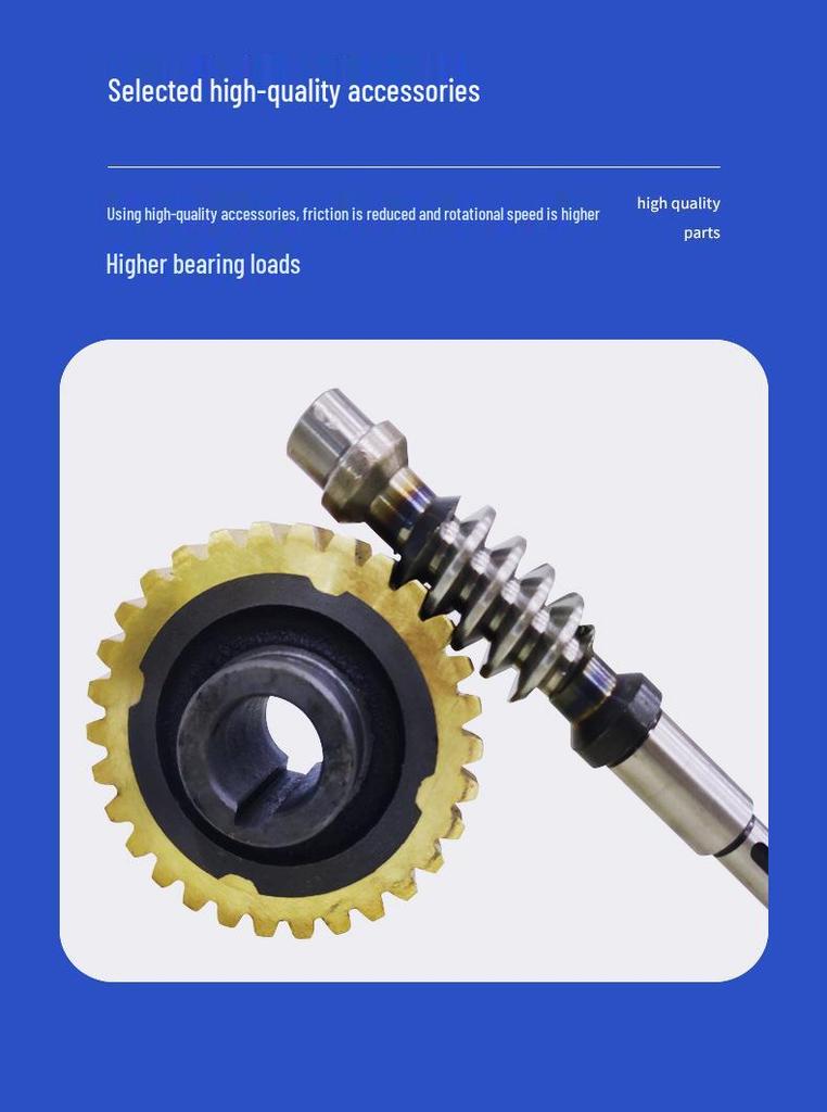 NMRV63 Dual-Stage Gear Reducer with Dual Output Shafts & Flange
