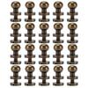 20set Brass Rivets Bronze Wear Resistance Luggage Hardware Accessories for Handbags Shoes Clothes