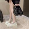 Fashion Vintage Thick Soles with Skirts Mary Jane 2025 Spring and Summer New Height-matching Small Leather Shoes Woman