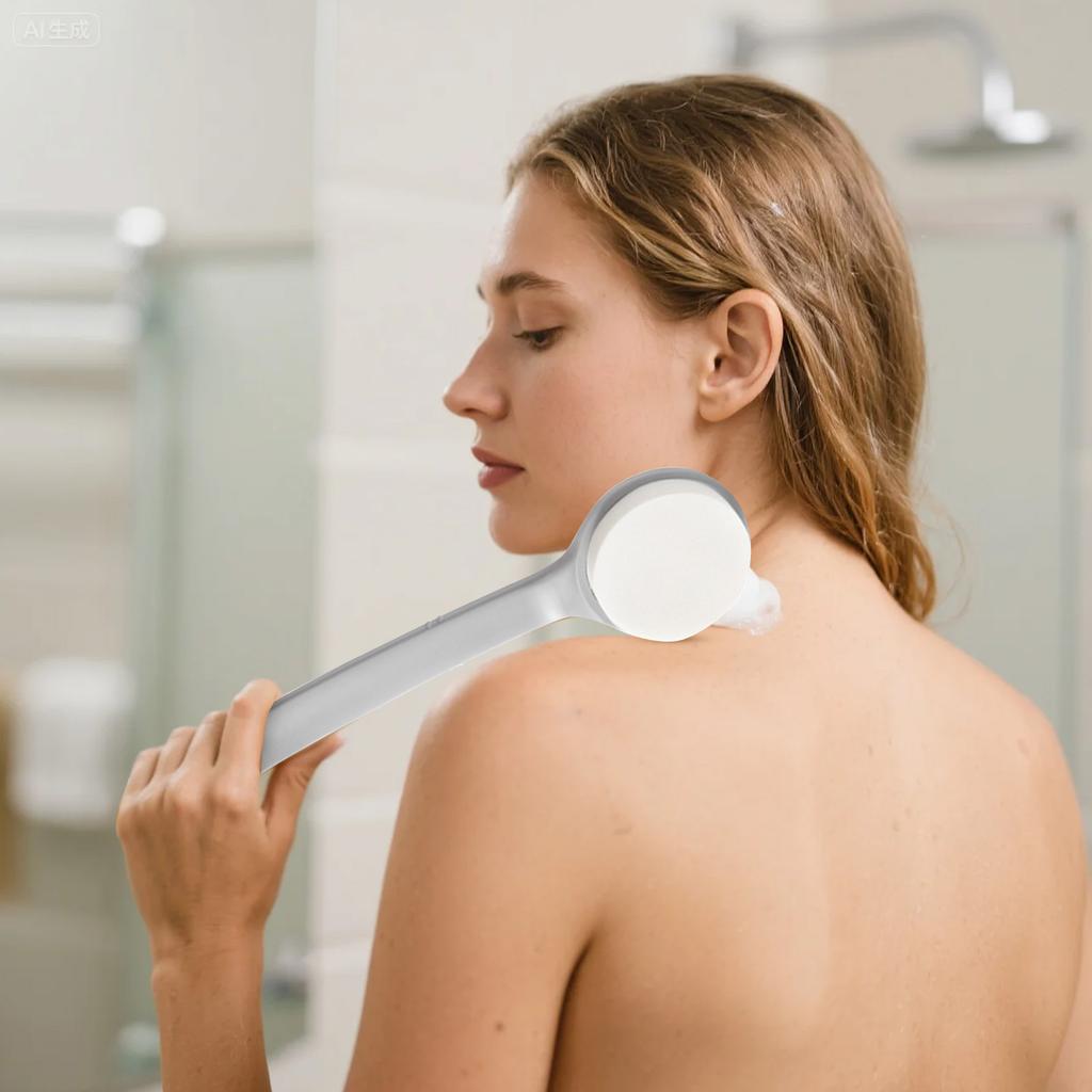 Lotion Applicator With Handle For Back, Legs, Feet Self-applying Sunscreen, Sunless Self-Tanning, Skin Cream, Acne, Skin Back Cream Applicator Brush