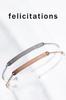 Pair Bracelet Couple Stainless Steel Bracelet [felicitations] Men's Women's