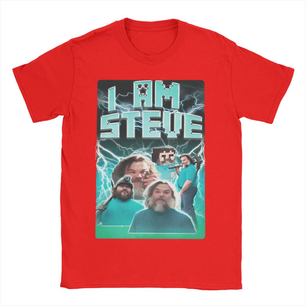 Novelty I am STEVE T-Shirts Men O Neck 100% Cotton T Shirt Chicken Jockey Short Sleeve Tees Birthday Present Tops