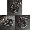 Evil Spirit Lucifers Mark Pendant Necklace With Star Design For Men Women