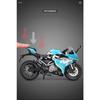 1/12 Spring Breeze CF 250SR Diecast Motorcycle Model Toy Replica with Sound & Light Birthday Gift Christmas Gift Collection Bike