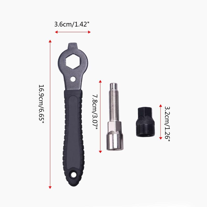 Bike Crank Puller Pedal Wrench Easy Bicycle Crank Arm Removal Tool for Square Professional Bicycle Repair Tool Kit