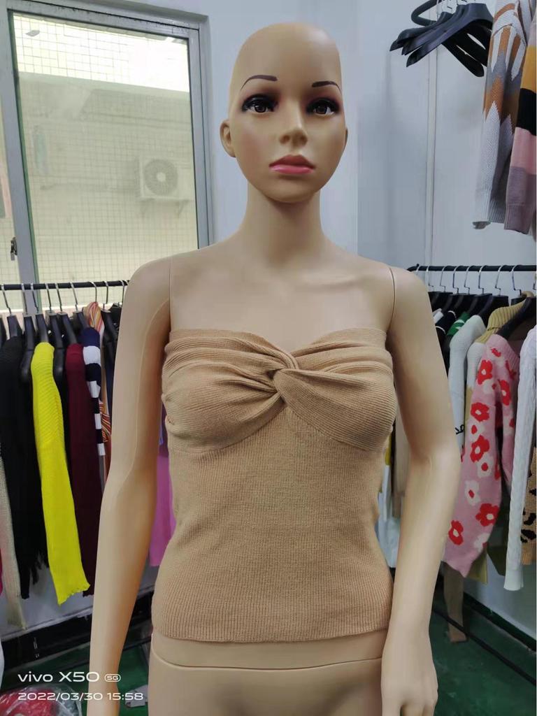 Damen 2024 Trendiges Rückenfreies Stricktanktop – Europäischer & Amerikanischer Stil