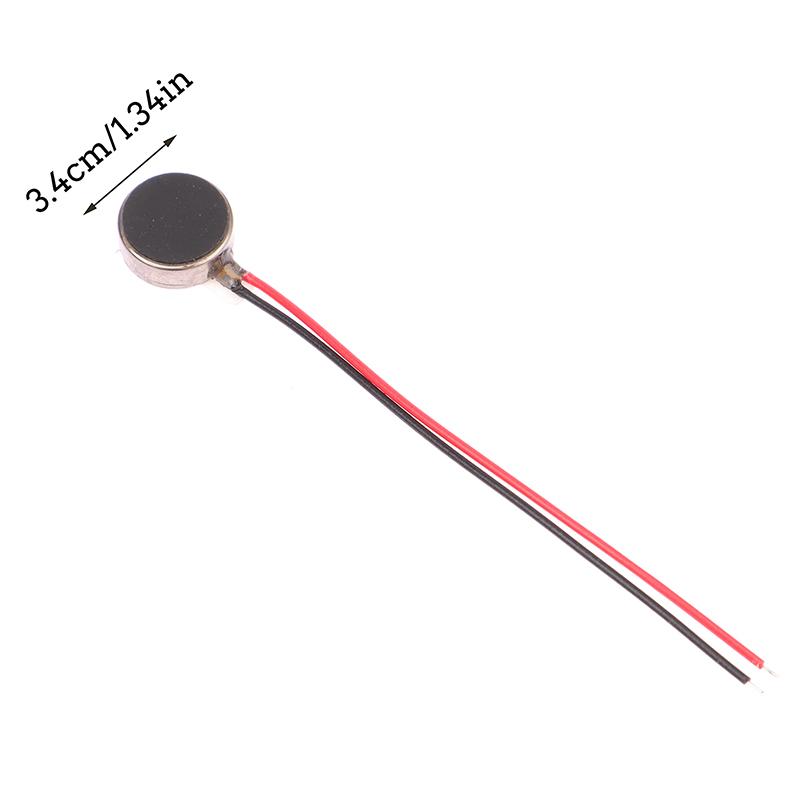 5Pcs 1034 Micro Dc Vibration Motor Flat Vibrating Moteur Button Motors For Mobile Phone Watch Tablet Massager Vibration Motor