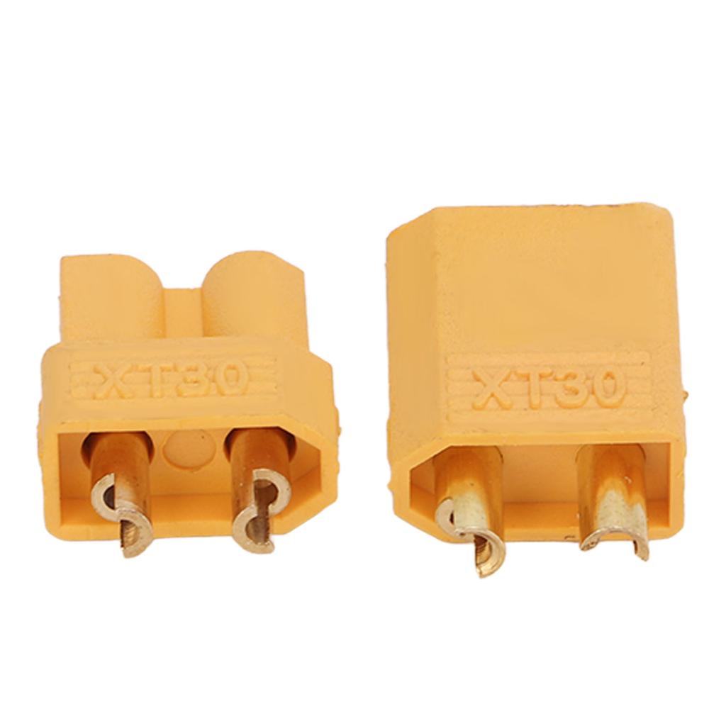 XT30 Connector XT30 Male Female Plug RC Accessories for RC Battery and ESC Yellow