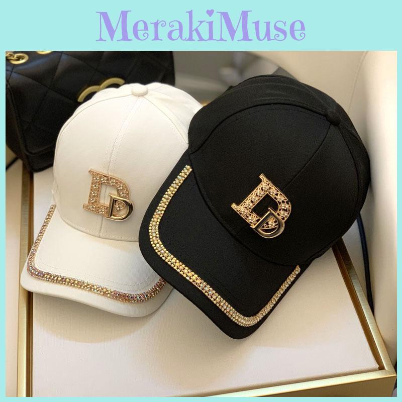 Fashionable Casual New Double D Rhinestone Duck Tongue Hat Spring And Autumn Korean Style Trendy Baseball Cap