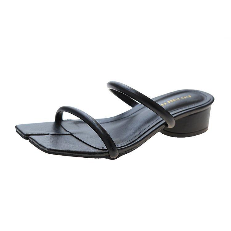 Details about / Womens Fashion Summer Peep Toe Bowknot Slim Mid Heels Slippers Sandals Shoes