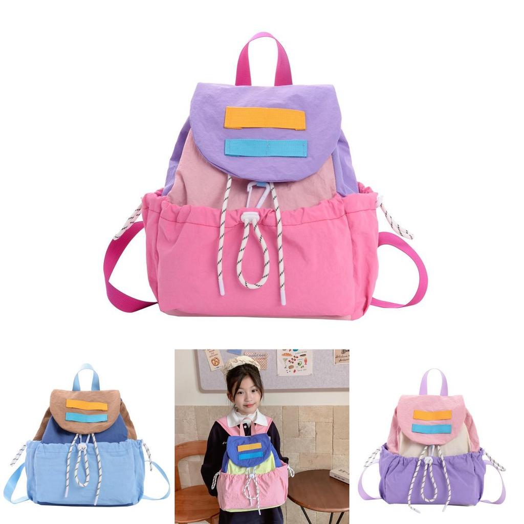 Nylon School Backpack With Waterproof Design For Preschool Children