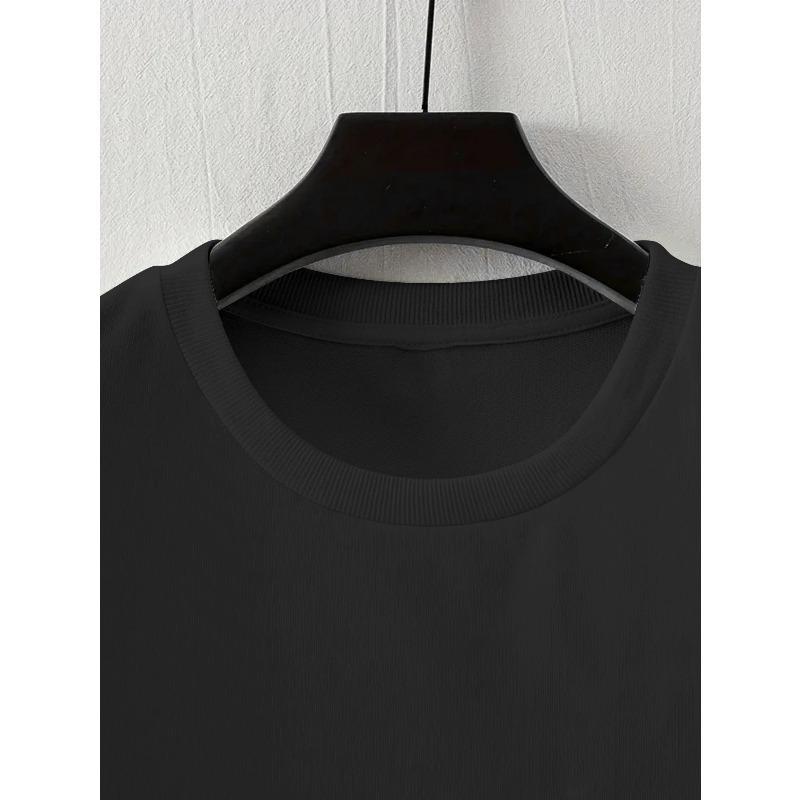 Men'S Trendy Short-Sleeve T-Shirt Featuring a Print , Designed In a Negroni Style. Casual Top Is Versatile for Summer And Machine-Washable