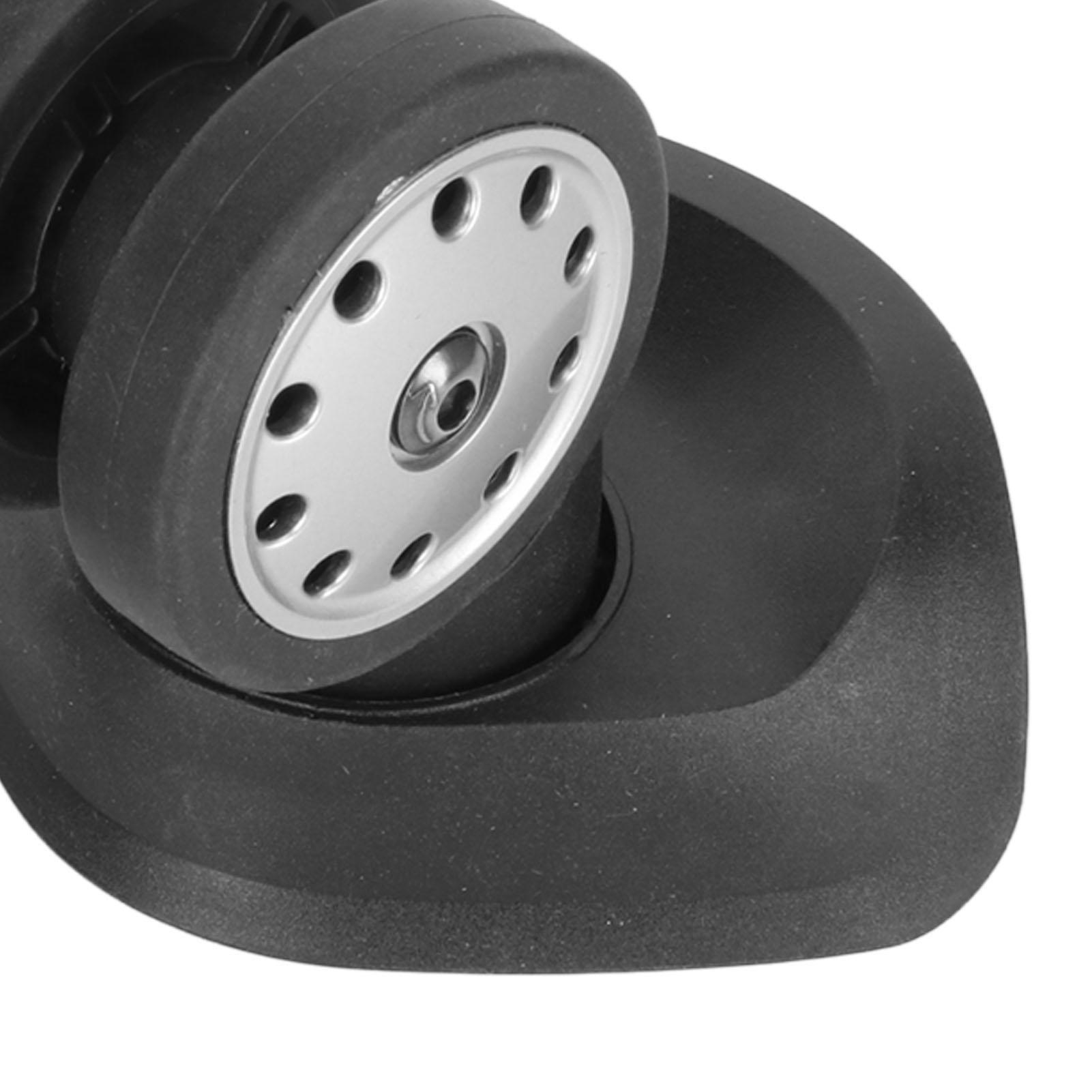 

Колеса для чемодана универсальные бесшумные большие с несколькими отверстиями двухрядные сменные колесики для багажа черные 2 шт.