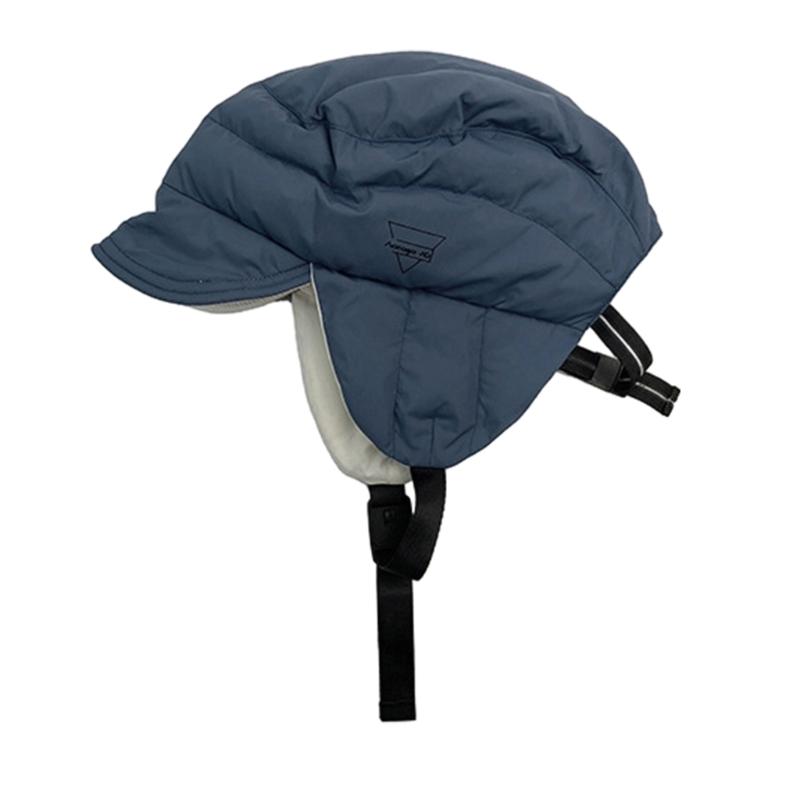 

Thickened Ear Muff Hat for Adult Down Cotton Beanie Hat Cold Weather Ear Protective Hat Outdoor Warm Head Accessories