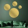 Round 3D Mirror Wall Sticker Acrylic Wall Mirrors Round Stickers Plastic Hotel Decorative Miroir Mural DIY Plak Decorative