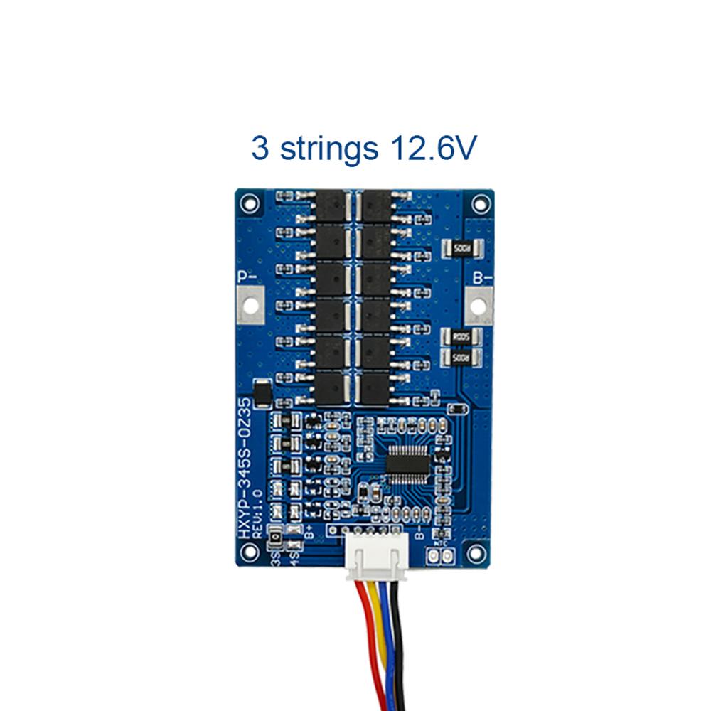 

3S 4S 5S 35A Li-ion Lithium Battery BMS 18650 Charger Protection Board With Equalizing Heat Sink Anti Overcharge Flat Cable