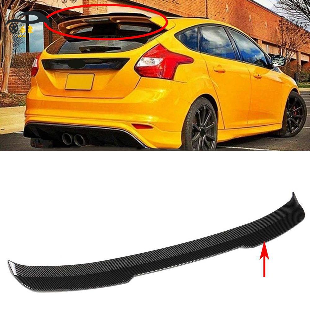 Ford Focus MK3 Rear Spoiler: Carbon Fiber ST Sport Blade Wind Deflector for 12-18 Models.