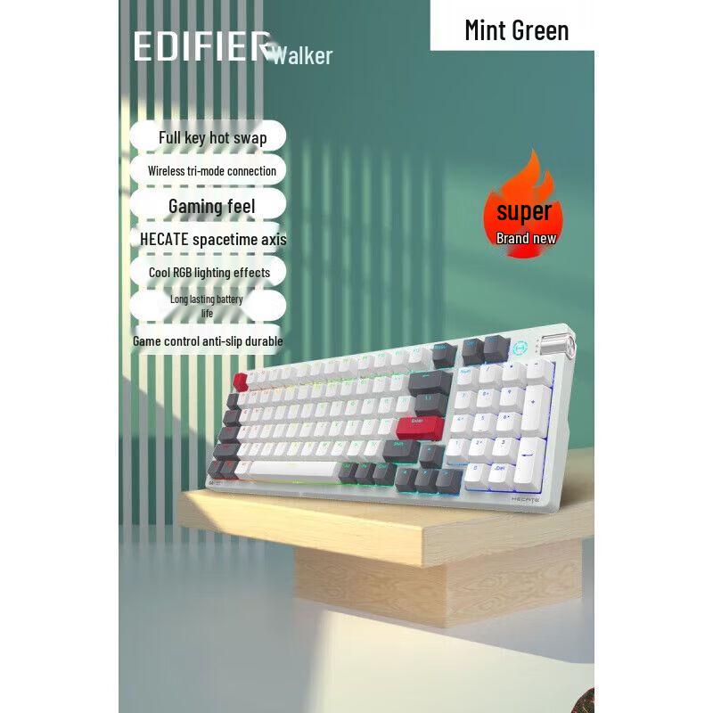 

Edifier HECATE G4K Tri-Mode Mechanical Gaming Keyboard