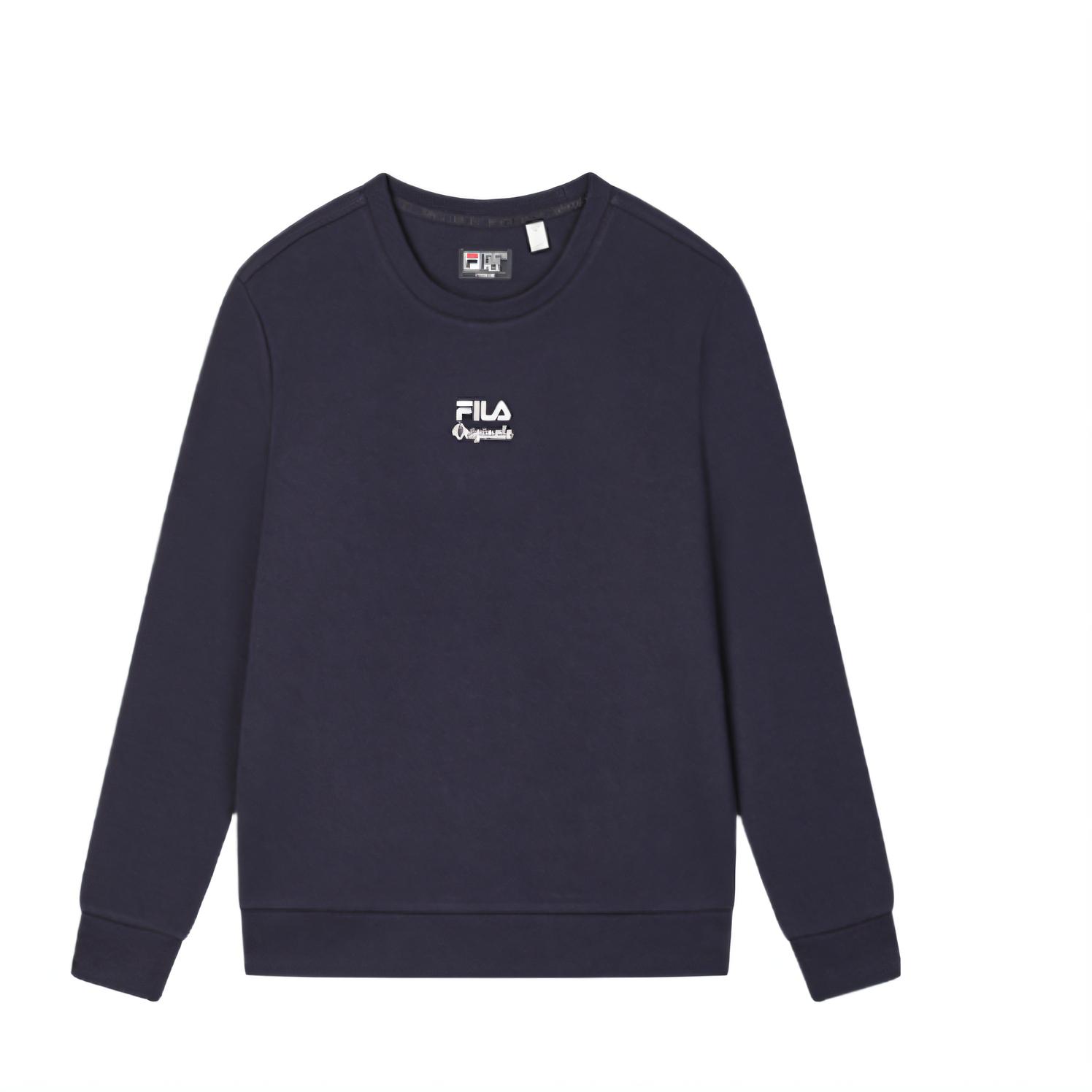 

New FILA ORIGINALE Sweatshirt Men s Secret Mirror Blue F11M519213F-DB 180/100A/XL