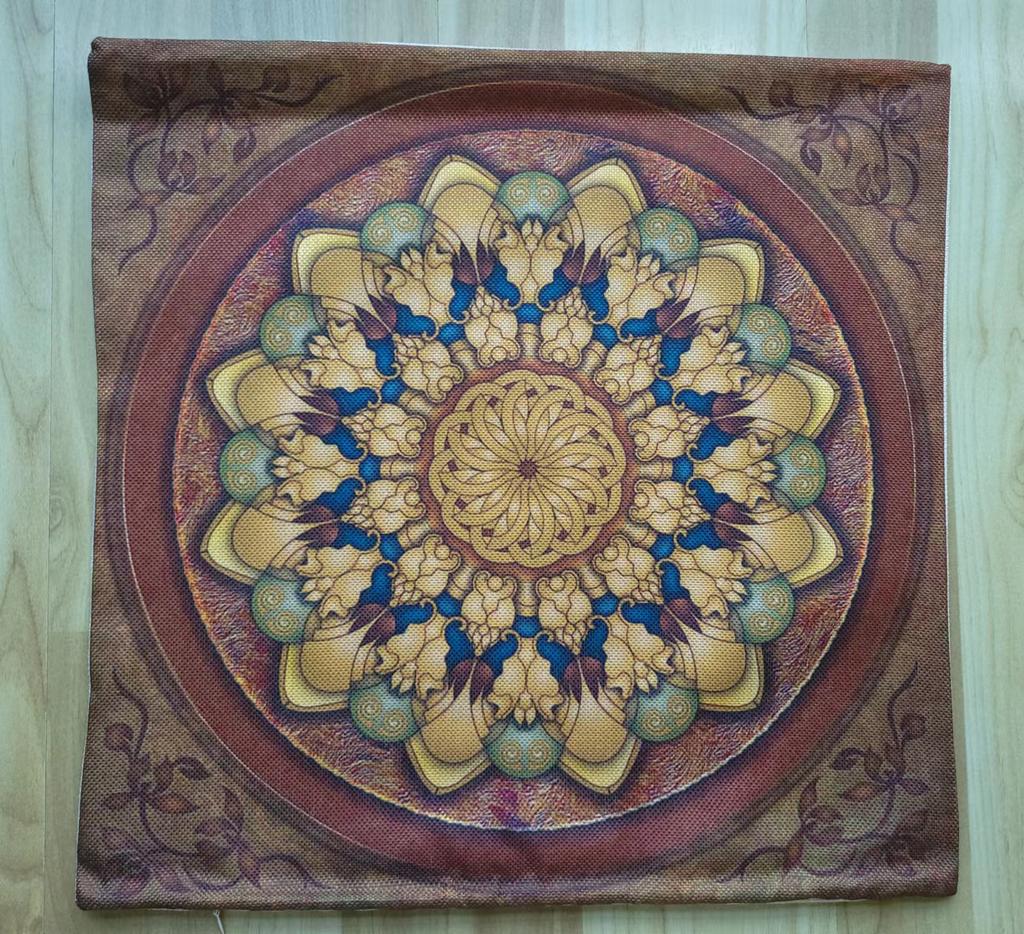 Special Sale Mandala Motif Bohemian Mediterranean Floral Plant Pattern Linen Home Decoration Pillow Case Sofa Cushion Cover Case