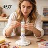 Pottery Studio Accessories Modular Clay Bloom Maker, Flower Shaping Tool with 9 Sleeve Patterns, 3D Craft Tools Printed DIY Stackable Press