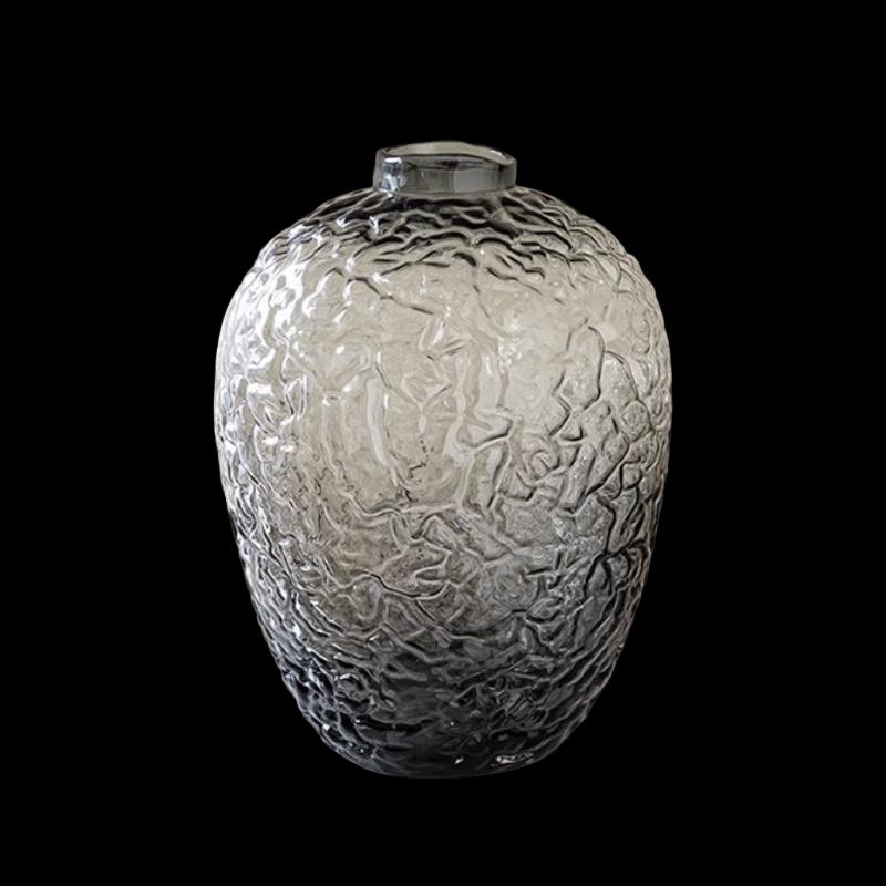 Modern Hammered Bell Glass Flower Vase