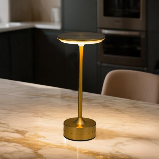 Touch Control LED Lamp Rechargeable Night Light with 3 Color Temperatures Portable Cordless Nightstand Light for Bedside Desk &Restaurant