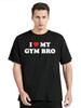 I Love Heart My Gym Bro Tshirt Funny Fitness Workout TShirt Casual Streetwear New Mens Clothing Cotton T Shirt Oversized Tops...