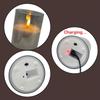 USB Rechargeable Led Pillar Candle Set Flameless Remote Controlled w/Timer LED Flickering 3D Wick Paraffin Wax Table Decorative